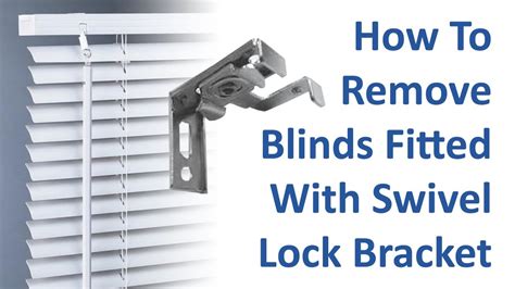 how to remove blinds from metal brackets|removing blinds from mounting bracket.